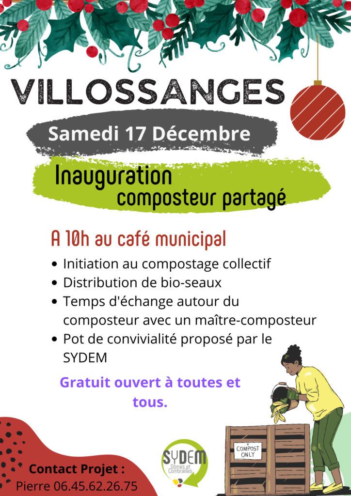 Inauguration composteur partagé Villossanges